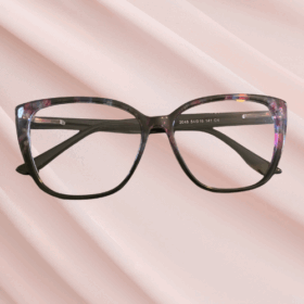 Black Cateye with Floral Details