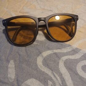 Brown Yellow Tint Foldable Sunglasses