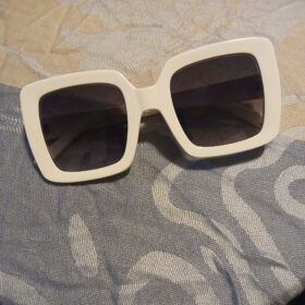 Chunky Cream Square Sunglasses