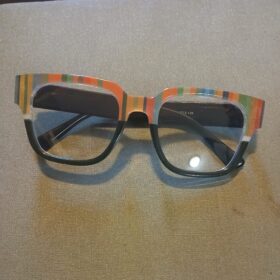 Black Multicolour Stripe