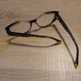 side Black and Clear Rounded Rectangle Cateye