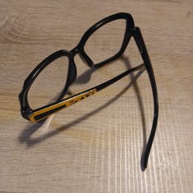 side Black Textured Squares with Cutout Gold Details