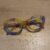 Matte Floral Multicolour Geometric Cateye